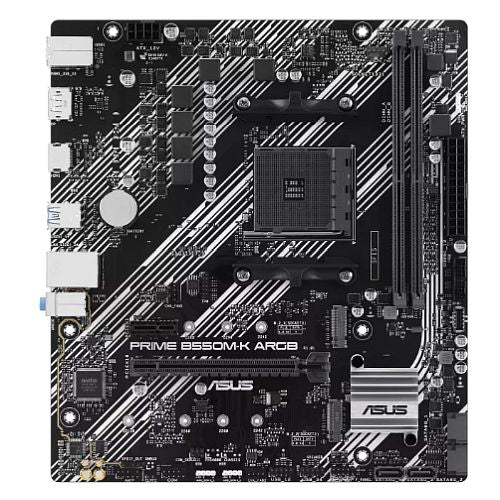 ASUS PRIME B550M-K ARGB AMD AM4 Micro ATX Motherboard PCIe 4.0 ASUS PRIME B550M-K ARGB AMD AM4 Micro ATX Motherboard PCIe 4.0
